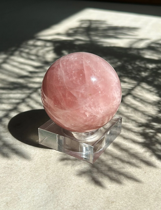 sfera di Quarzo Rosa